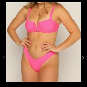sunny bunny pink bikini set S